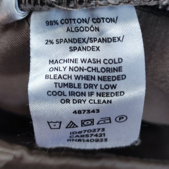 Loft Outlet pants original crop flat front casual / business casual tan size 10 - Picture 6 of 12